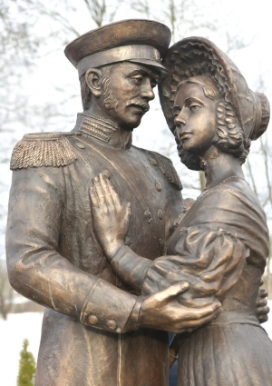 В Богушевске открыли скульптуру «Эхо любви»