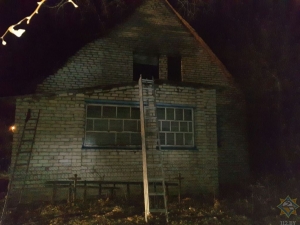 <p>В Сенно хозяйка жилища погибла на пожаре в собственном доме</p>