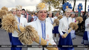 РЕПОРТАЖ: "Дажынкi" в Сенно: свадьба с завидными гостями и самый вкусный хлеб