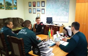 Встреча с лицеистом в Сенненском РОЧС