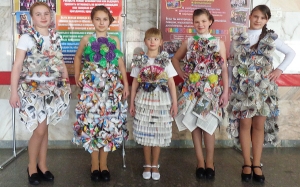 Юныя мадэлі і дызайнеры Сенненскай школы-інтэрната сталі прызёрамі абласнога экафестывалю «Рэха Чарнобыля»